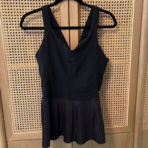 Lululemon Black Tank with pleats size 12 (used)